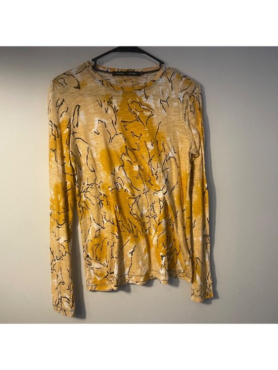 Proenza Schouler Tops - Proenza schhouler spotted-print Long-sleeve Tissue Jersey T-shirt